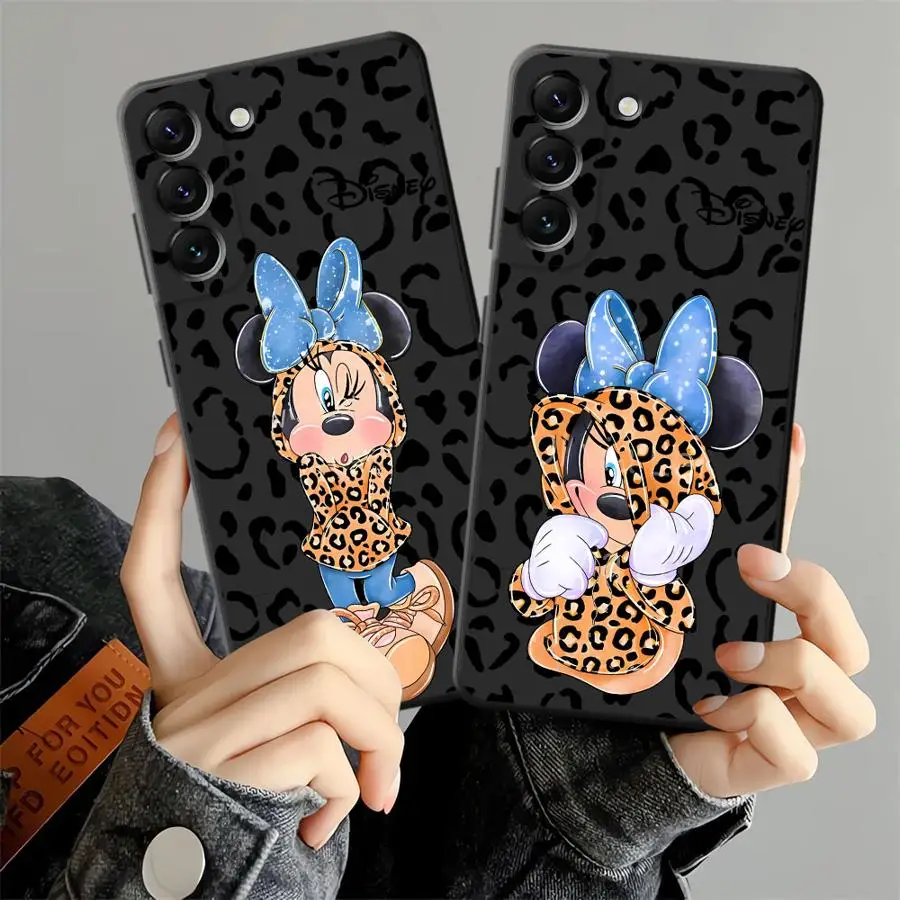 Funda para Honor Magic5Lite X9a 8X X6 X7 X8 90 70 200 400 Lite X5b funda de teléfono suave negra Minnie de Disney