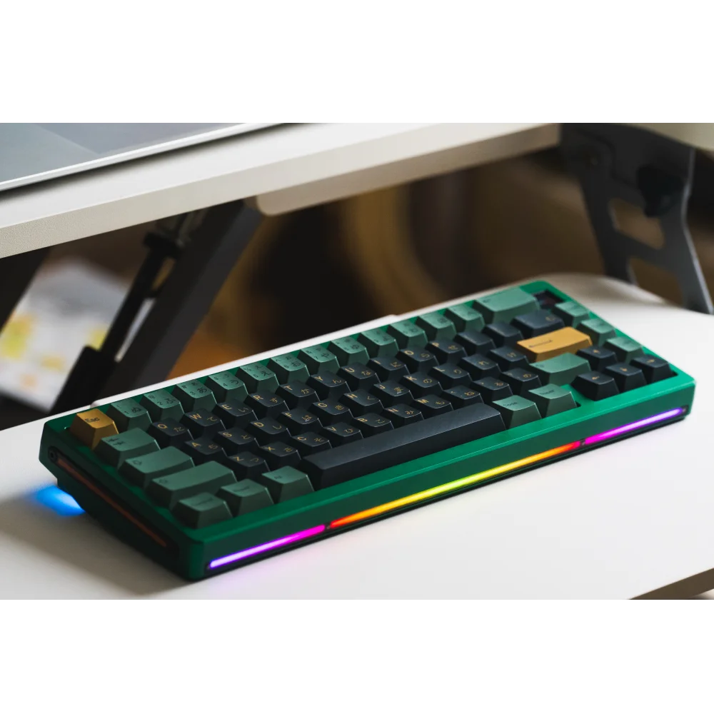 Juego de teclas con tema verde Renoir, perfil de cereza PBT, 140 teclas, teclas originales personalizadas hechas a mano para accesorios de teclado mecánico - imagen 3