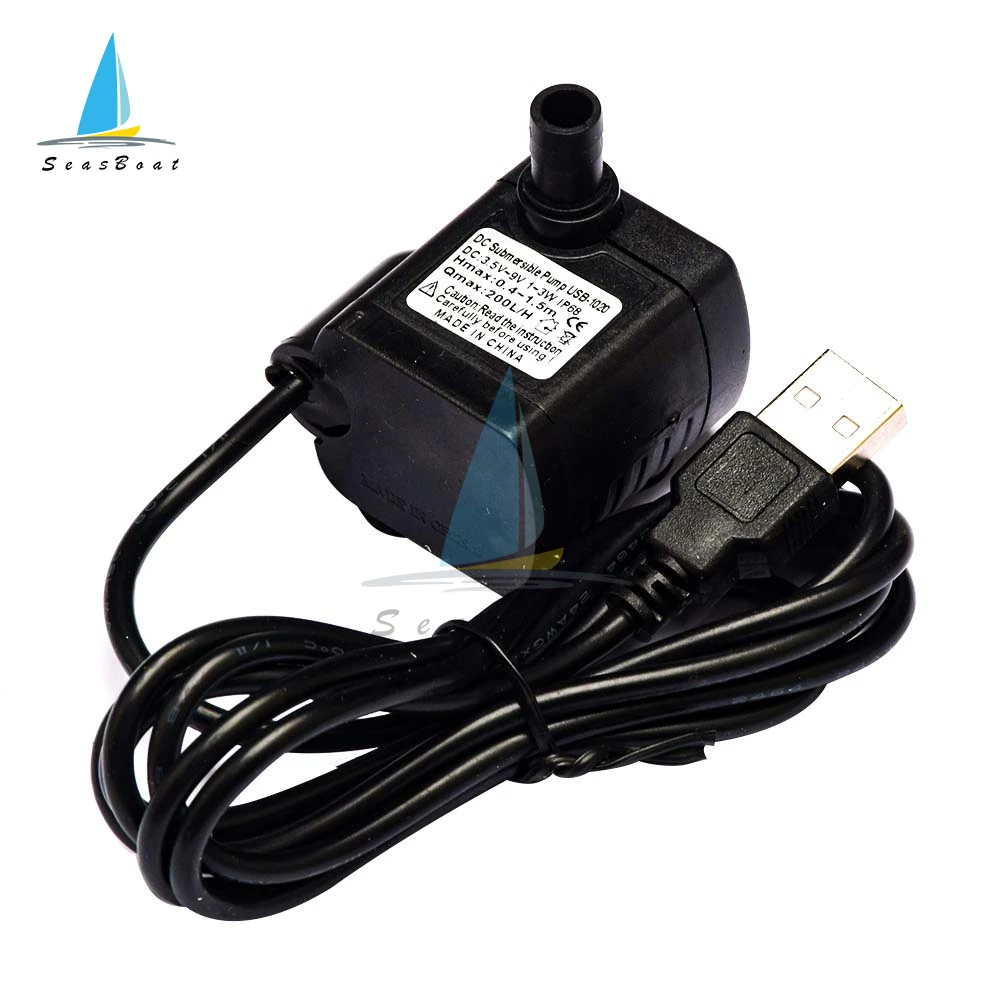 Bomba de agua sumergible DC 5V 12V 24V 3W, Mini bomba de agua CC sin escobillas ultrasilencioso para fuente de acuario, tanque de estanque de peces de aire - imagen 5