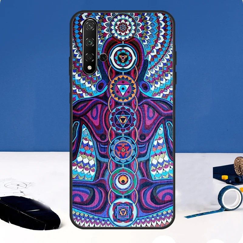 Mandala Chakra Insist Yoga funda para Huawei Nova Y91 Y61 Y60 Y70 Y72 Y73 Y90 12i 11i 3i 7i 8i 9 10 SE P20 P40 P30 Lite - imagen 5