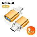 2pcs gold