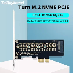 Adaptador M.2 NVMe a PCIe 4.0 Disipador Aluminio X4 X8 X16 Tarjeta PC