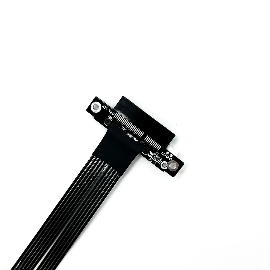 Para NVMe M.2 a PCI Express 5,0 x4 Cable de extensión Cable plateado de alta velocidad GEN5 PCIe 5,0 4X a M.2 para NVMe 2242 2280 SSD