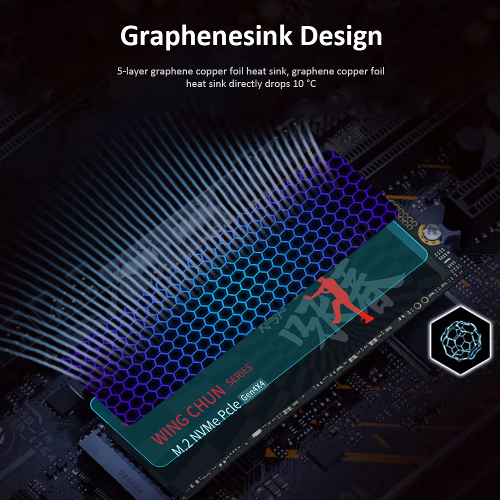 HUADISK SSD NVMe M2 PCIe4.0x4 512GB 1TB 2TB 5000MB/s Disco duro interno de estado sólido para PlayStation5/PS5 - imagen 4
