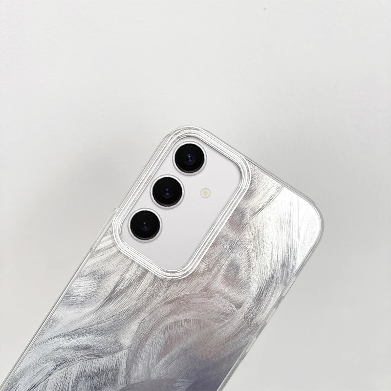 Funda de teléfono de hilo de plumas de lujo para Samsung Galaxy, fundas a prueba de golpes, A35, A34, A33, A32, 5G, A31, A30, A24, A23, A22, A13, A12, A05, A03 - imagen 5