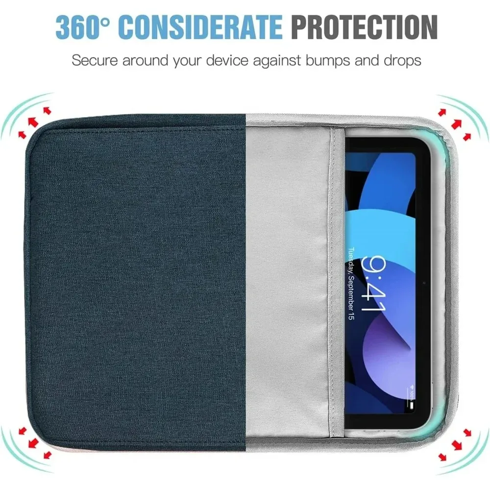 Funda para tableta para iPad, funda Samsung a prueba de golpes para Xiaomi, funda para iPad, teclado, ratón, portátil, bolso de hombro, Estuche de transporte - imagen 3