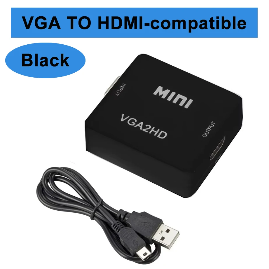 Black VGA to HDTV