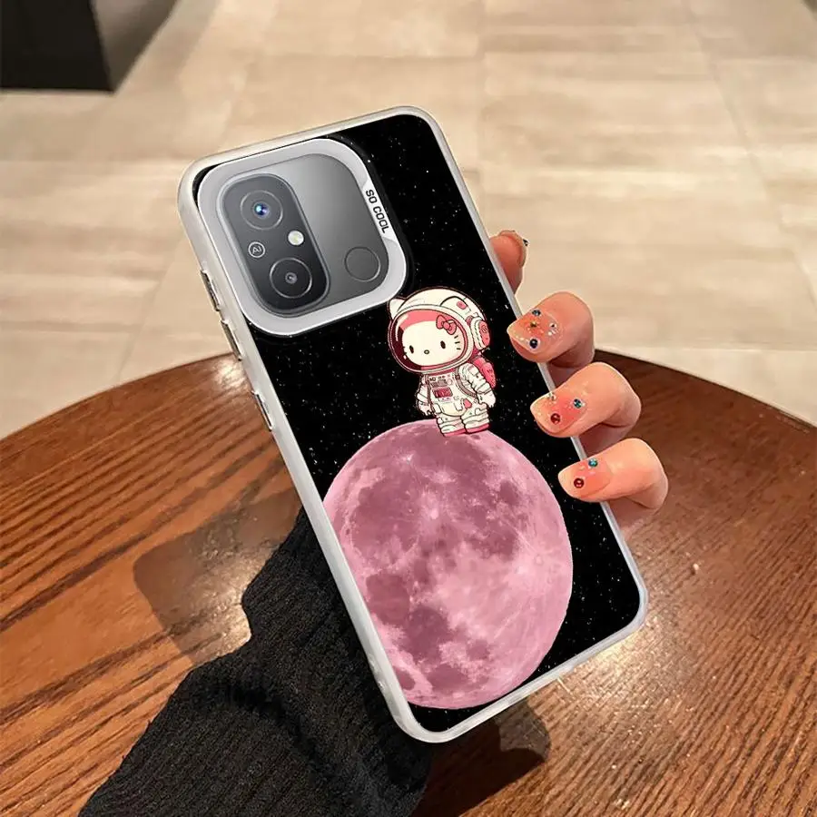 Funda trasera de teléfono con dibujos de gato h-elloS k-ittyS para Xiaomi Redmi 10C A1 A2 Plus 12C 9T K60 9C A5 13C 14C - imagen 3