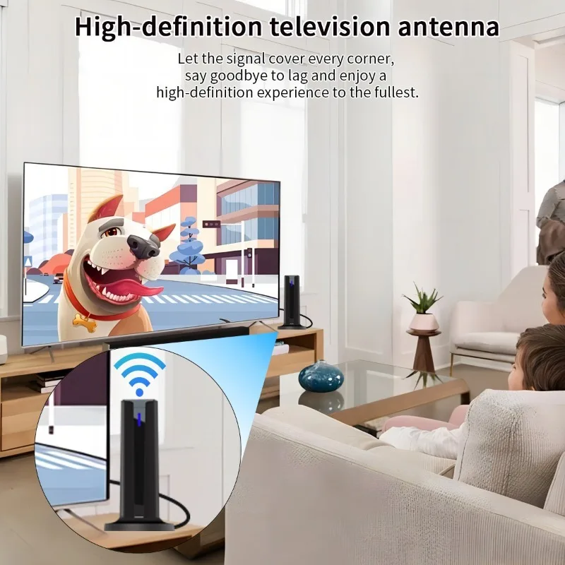 Nueva antena de TV Digital para interiores Smart TV, amplificador de señal de recepción de largo alcance, compatible con antena de alta definición 4K 1080P