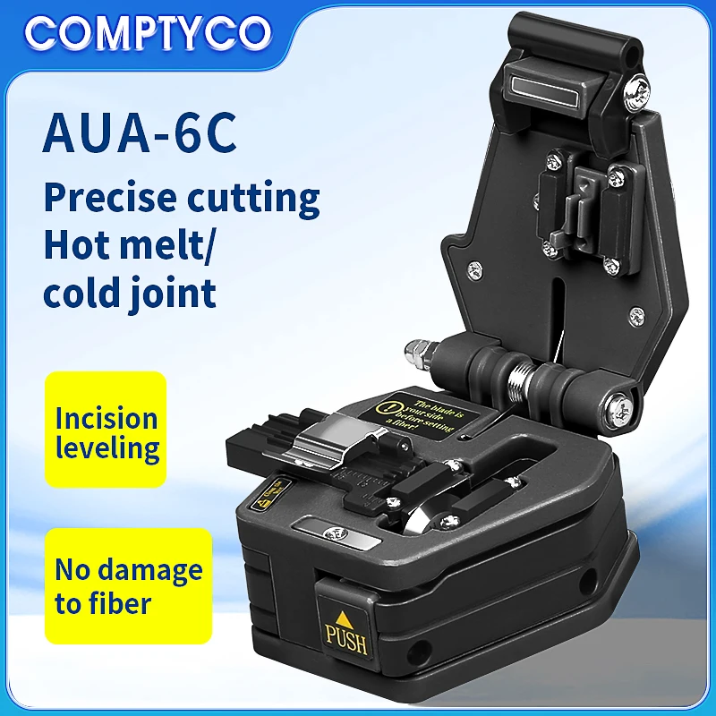 COMPTYCO AUA-6C cuchilla de fibra Cable de fibra óptica cuchillo de corte conexión en frío de fibra óptica/cortador de empalme de fusión herramienta FTTH