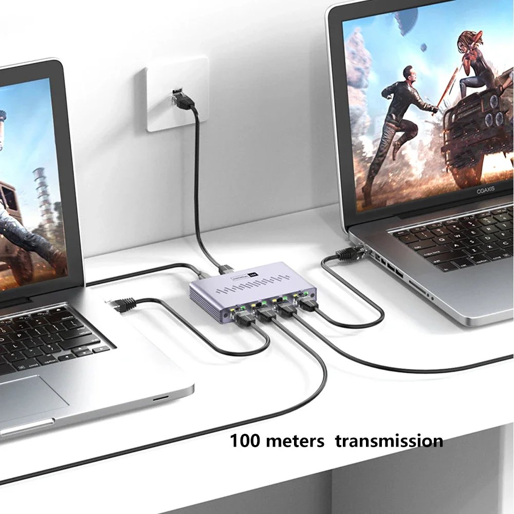 Divisor Gigabit Ethernet 1 a 2/3/4 1000Mbps RJ45 LAN divisor de Internet para PC portátil Nintendo Switch enrutador TV Box TV Digital - imagen 4