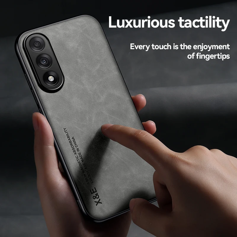 Funda de cuero de gamuza magnética para OnePlus Nord 5 nord5 CE5 5G, funda protectora suave mate a prueba de golpes, carcasa trasera - imagen 5