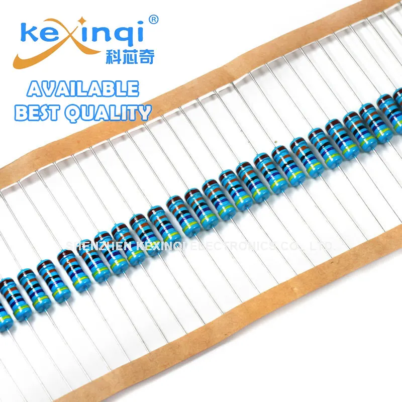 Película metálica de resistencia 100, 1W, piezas, 1R ~ 1M, 100R, 220R, 330R, 1K, 1% K, 1,5 K, 2,2 K, 3,3 K, 10K, 22K, 47K, 4,7 K, 100K, 100, 220, 330, 1K5, 2K2, 3K3, 4K7 ohm - imagen 3