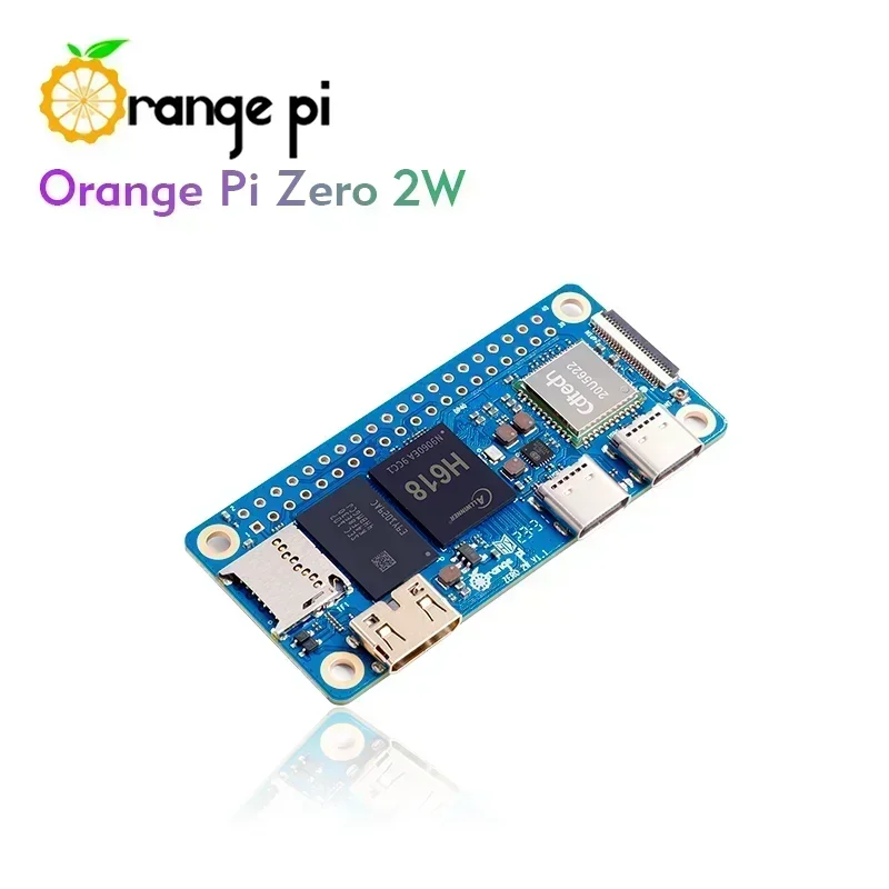 Orange Pi Zero 2W 1GB 1,5GB 2GB 4GB RAM DDR4 Mini PC Allwinner H618 Orange Pi Zero 2W WiFi Bluetooth SBC ordenador de placa única - imagen 2