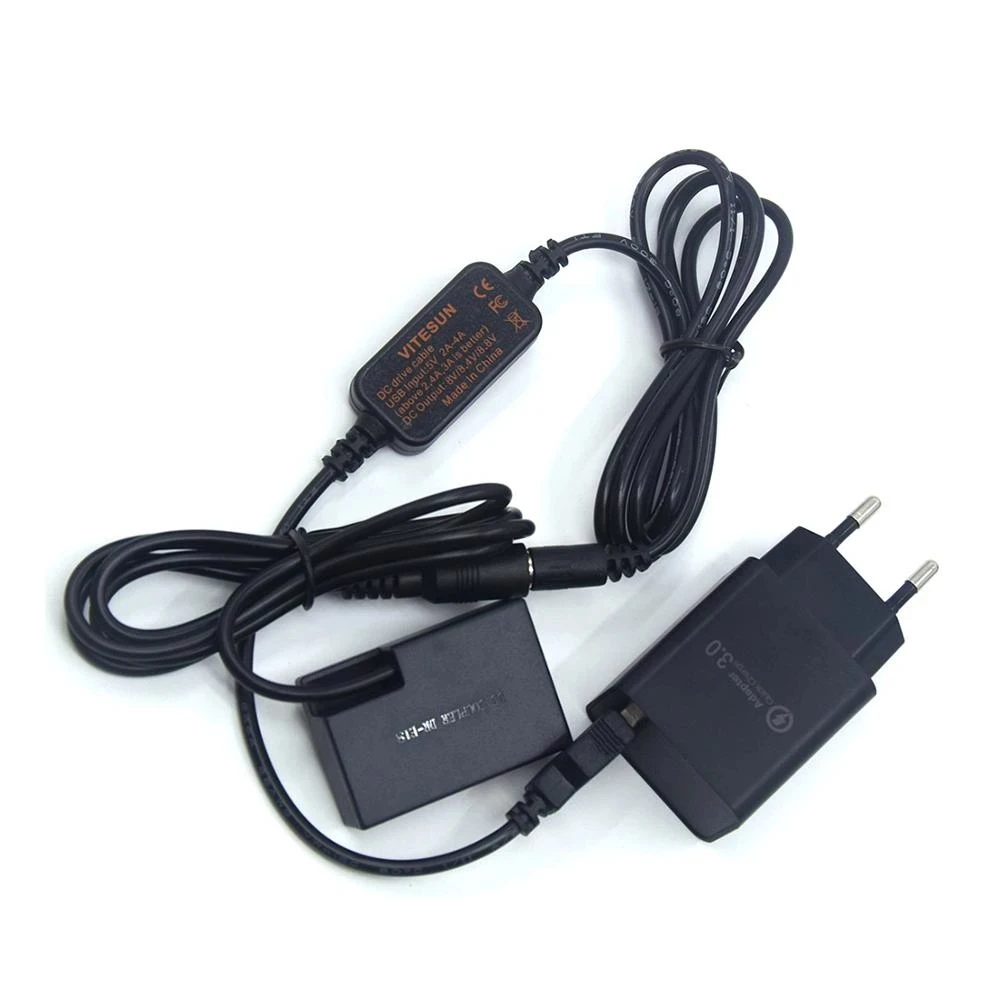 Batería falsa de DR-E18, adaptador de corriente, Cable USB y cargador para Canon EOS 750D Kiss X8i T7i T6i 760D T6S 77D 800D 200D Rebel SL2, LP-E17 - imagen 3