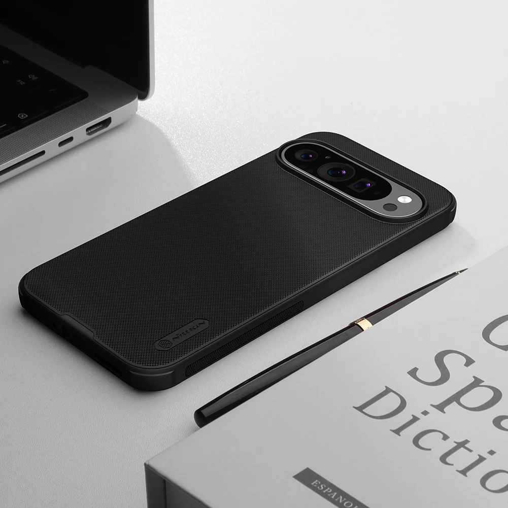 Nillkin para Google Pixel 9 Pro XL/7 8 Pro/8A funda dura de PC bordes suaves Super Frosted Shield Pro cubierta trasera de protección mate