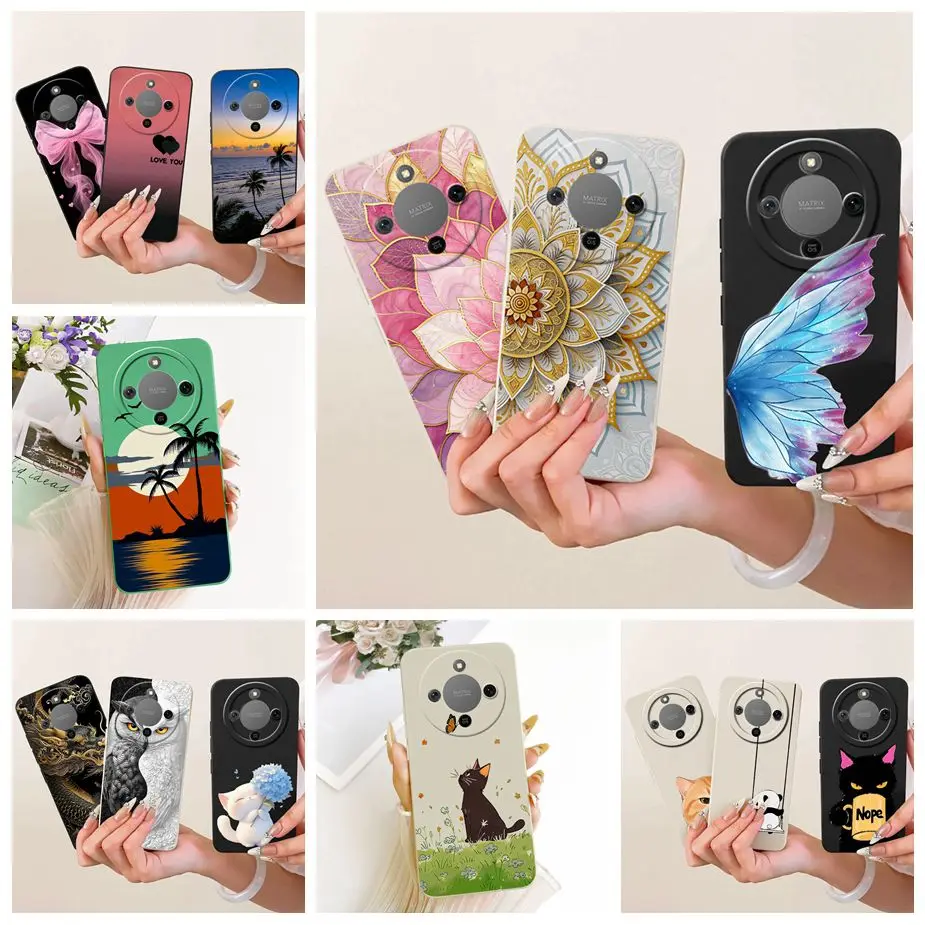 Para Honor Magic 8 Lite funda Honor X9d lujosa cubierta pintada de caramelo funda de silicona suave para Honor X70 X 70 Magic8 Lite bolsas HonorX9d