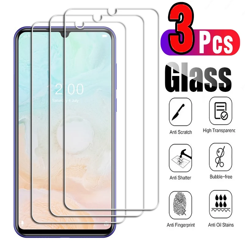 3 uds para Doogee N40 Pro S59 S86 S88 Plus X93 X95 X96 N20 N30 N55 Lite S58 Pro S70 X90L X90 película protectora de pantalla de vidrio templado