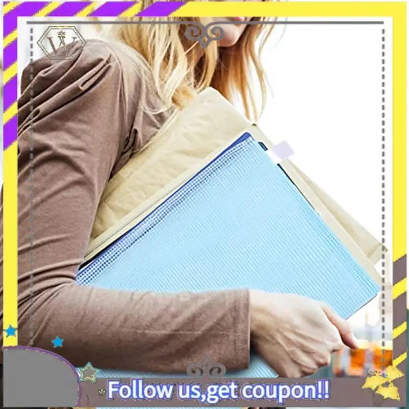 Nuevo Paquete de 20 bolsas para documentos A4 + A5 + A6, carpeta de archivos, bolsillo de plástico con cremallera, bolsillo con cremallera, bolsa de malla con cremallera (4 colores) - imagen 3