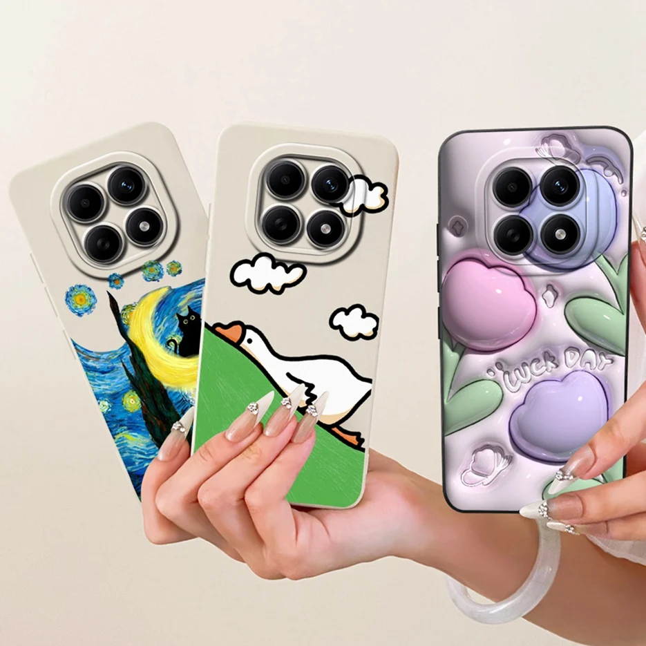 Para Xiaomi Poco M8 Pro 5G funda de lujo con bonitos dibujos de caramelo funda de teléfono suave TPU mate para Xiaomi Poco M8 PocoM8 Pro 5G Fundas