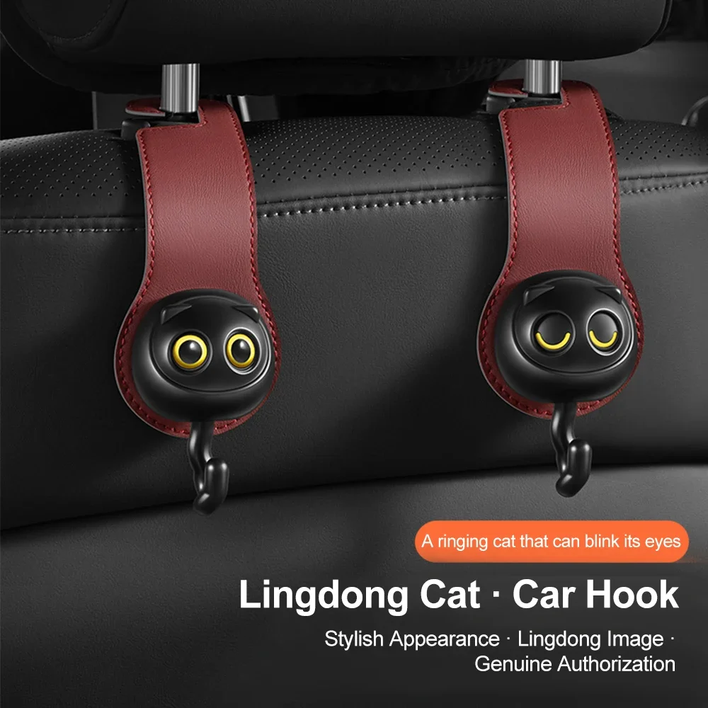 Gancho de coche para asiento trasero de coche, ganchos para reposacabezas, Clip Universal, ganchos de gato, soporte de almacenamiento, accesorios de Interior de coche - imagen 2