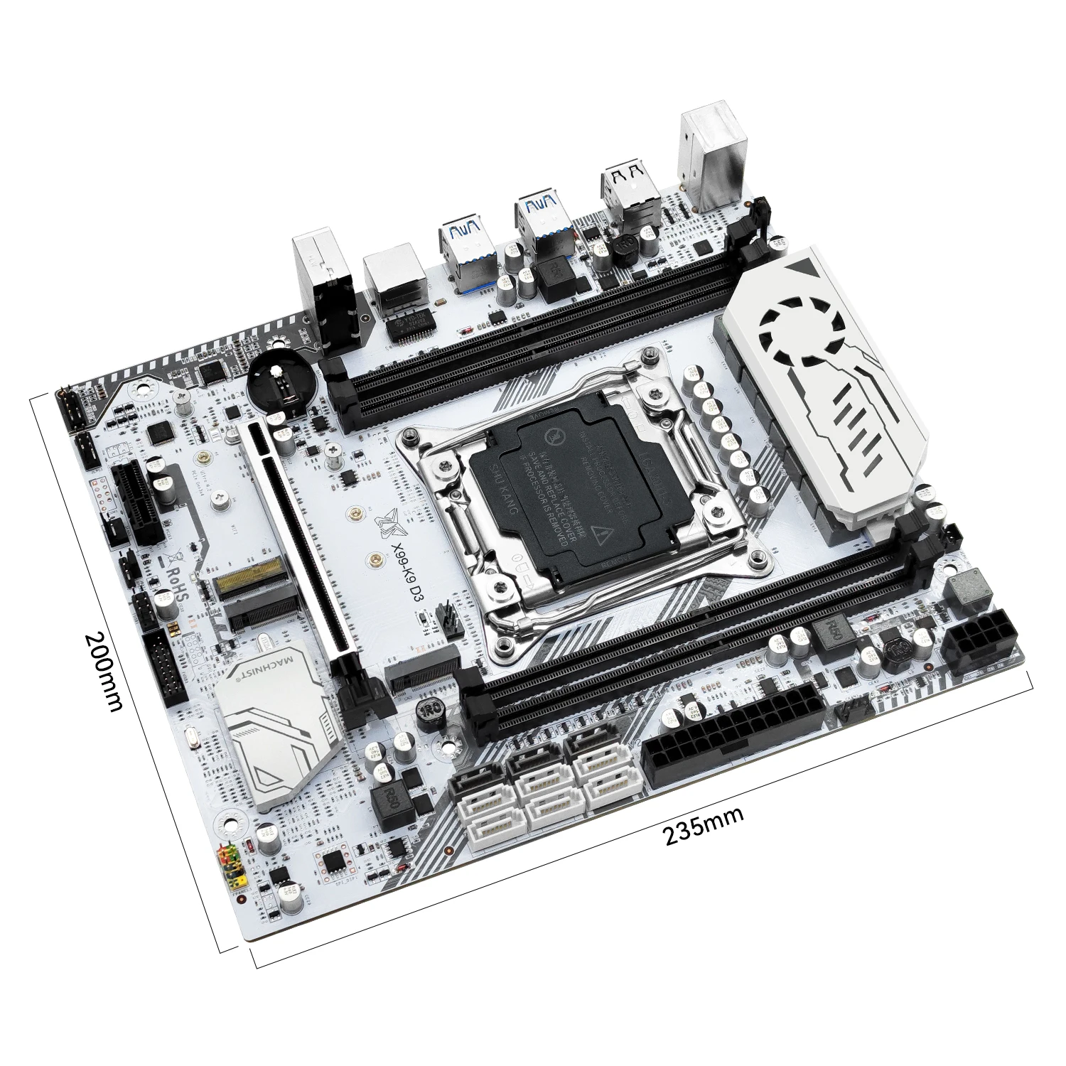 MACHINIST X99 K9-D3 kit de placa base LGA 2011-3 procesador intel Xeon E5 2666 V3 CPU + 16GB DDR3 1333mhz RAM NVME NGFF M.2 M-ATX - imagen 4