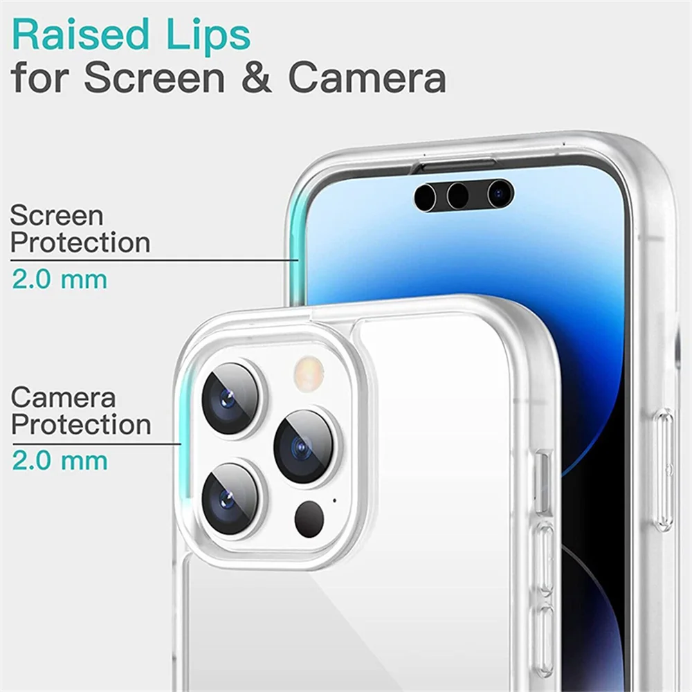Funda protectora transparente frontal y trasera de cuerpo completo 360 para iPhone 17 16 15 12 13 14 11 Pro XS Max 7 8 Plus, funda trasera dura suave - imagen 5