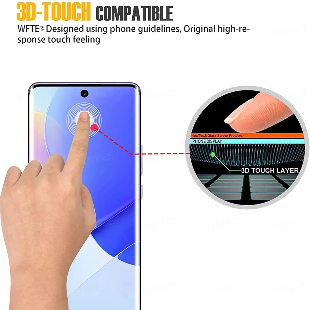 2 uds 3D borde curvo 9H HD vidrio templado transparente para Honor 30 V40 50 60 70 80 SE 90 100 200 300 Pro Plus película protectora de pantalla - imagen 4
