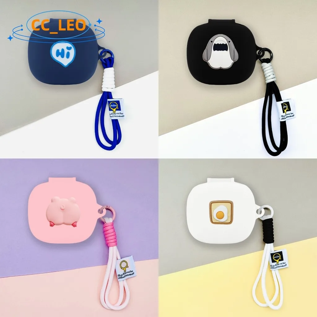 Para RedMi Buds6 funda de juego de dibujos animados Shiba Inu lindo colgante de cordón tostado RedMi Buds SE funda protectora suave de silicona