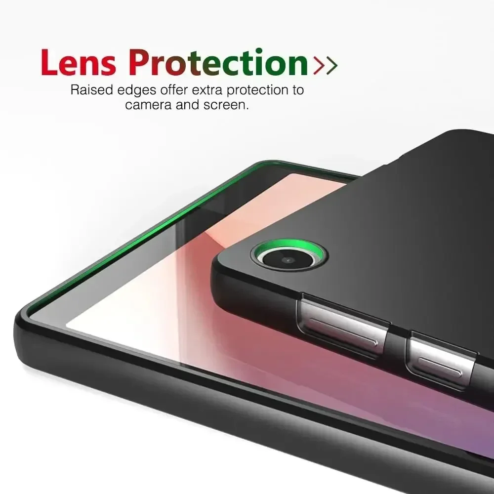 Para Lenovo Tab M10 3. a generación 10,1 funda TB-328FU TB-328XU 2022 carcasa protectora negra cubierta trasera p11 plus Pro J706F 11,2 10,6 - imagen 3