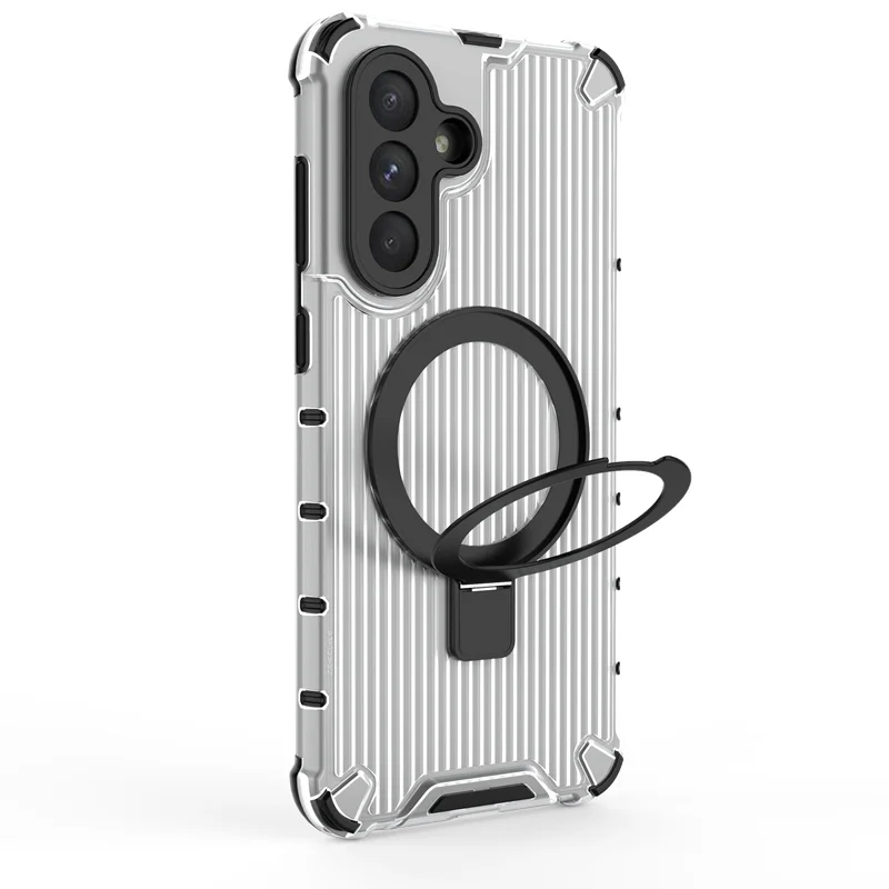 Soporte de anillo corrugado de lujo magnético para Samsung Galaxy S25 S24 S23 Plus Ultra A13 A14 A15 A25 A34 A35 A36 A54 A55 A56 5G - imagen 2