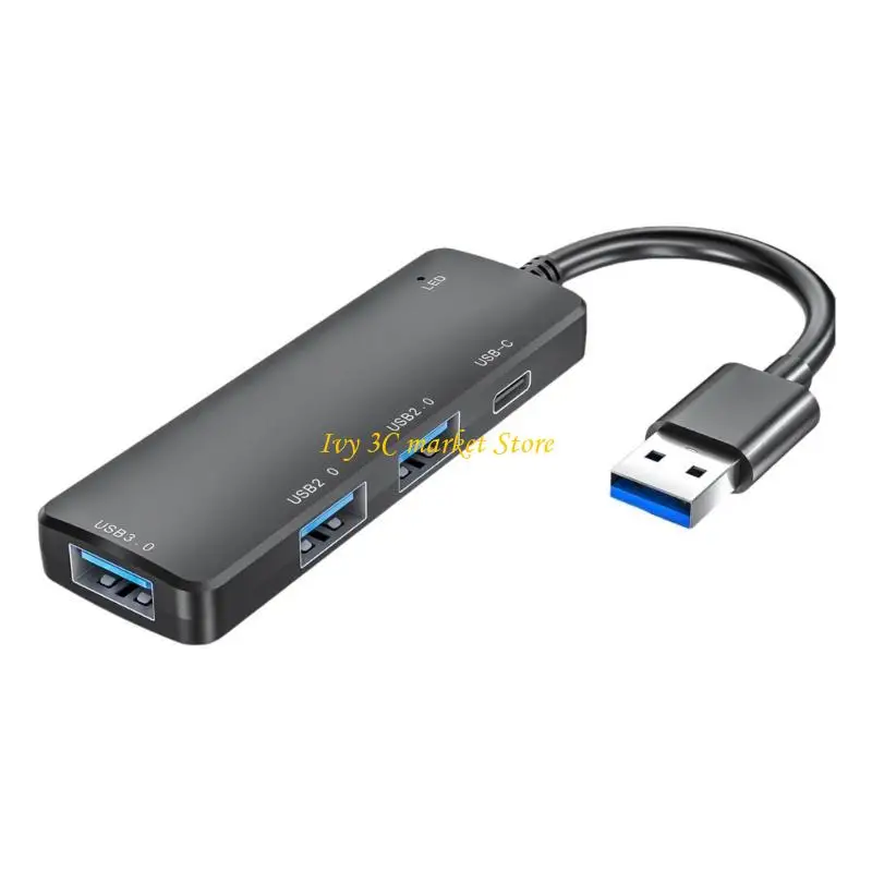 D7YC USB HUB 3XUSB con adaptador carga PD TIPEC Cargo velocidad rápida y transferencia datos para múltiples - imagen 5