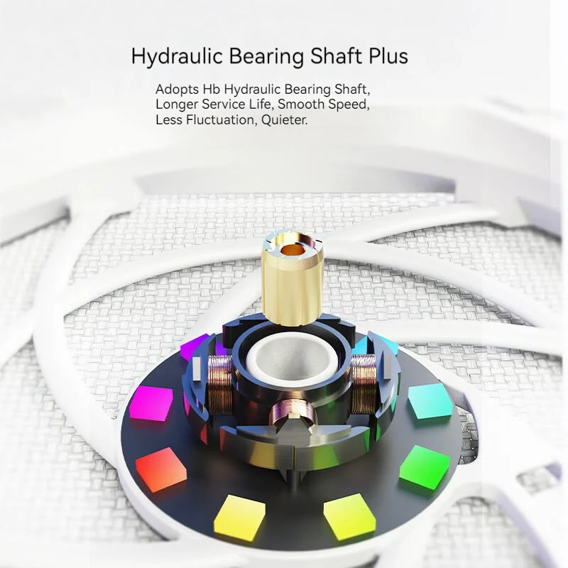 ID-COOLING NO-12015-XT ventilador de refrigeración ARGB 500-2000 RPM 15mm ventilador de PC con Control de temperatura inteligente ultradelgado para enfriador de CPU - imagen 4