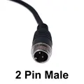 2Pin male