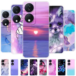 Funda inteligente a prueba de golpes para Honor 90 Lite, Funda de teléfono de silicona suave transparente para Huawei Honor 90 Pro, Funda de moda