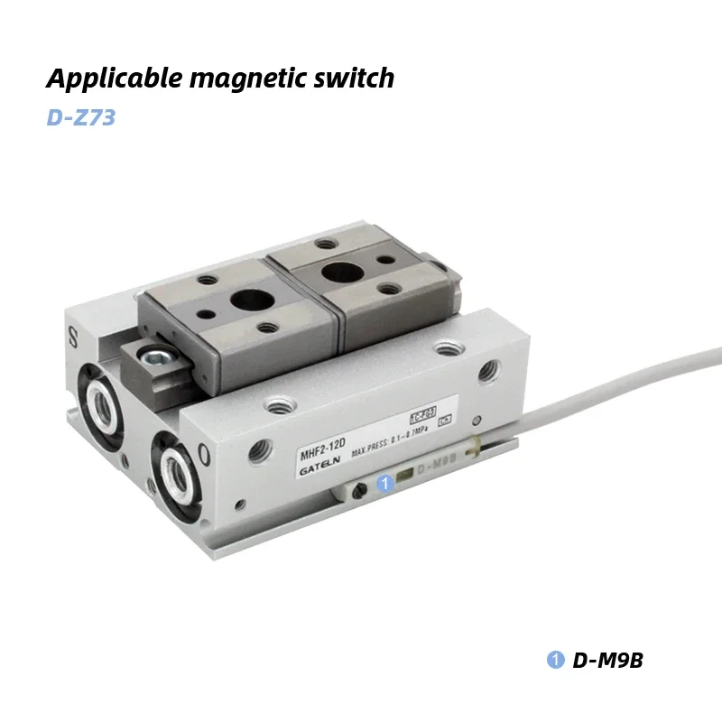 MHF2 Pinza de aire de doble efecto de perfil bajo MHF2-8D MHF2-12D MHF2-16D MHF2-20 MHF2-8D1/12D1/16D1/20D1 MHF2-8D2/12D2/16D2/20D2 - imagen 5