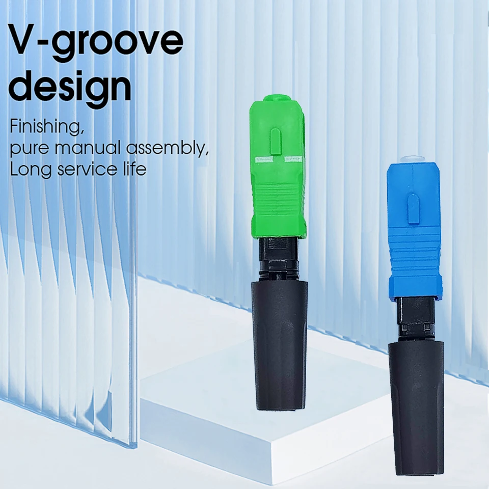 Conector rápido de fibra óptica FTTH SC APC adaptador de fibra óptica monomodo SC UPC FTTH SC conector de fibra conjunto de campo - imagen 4