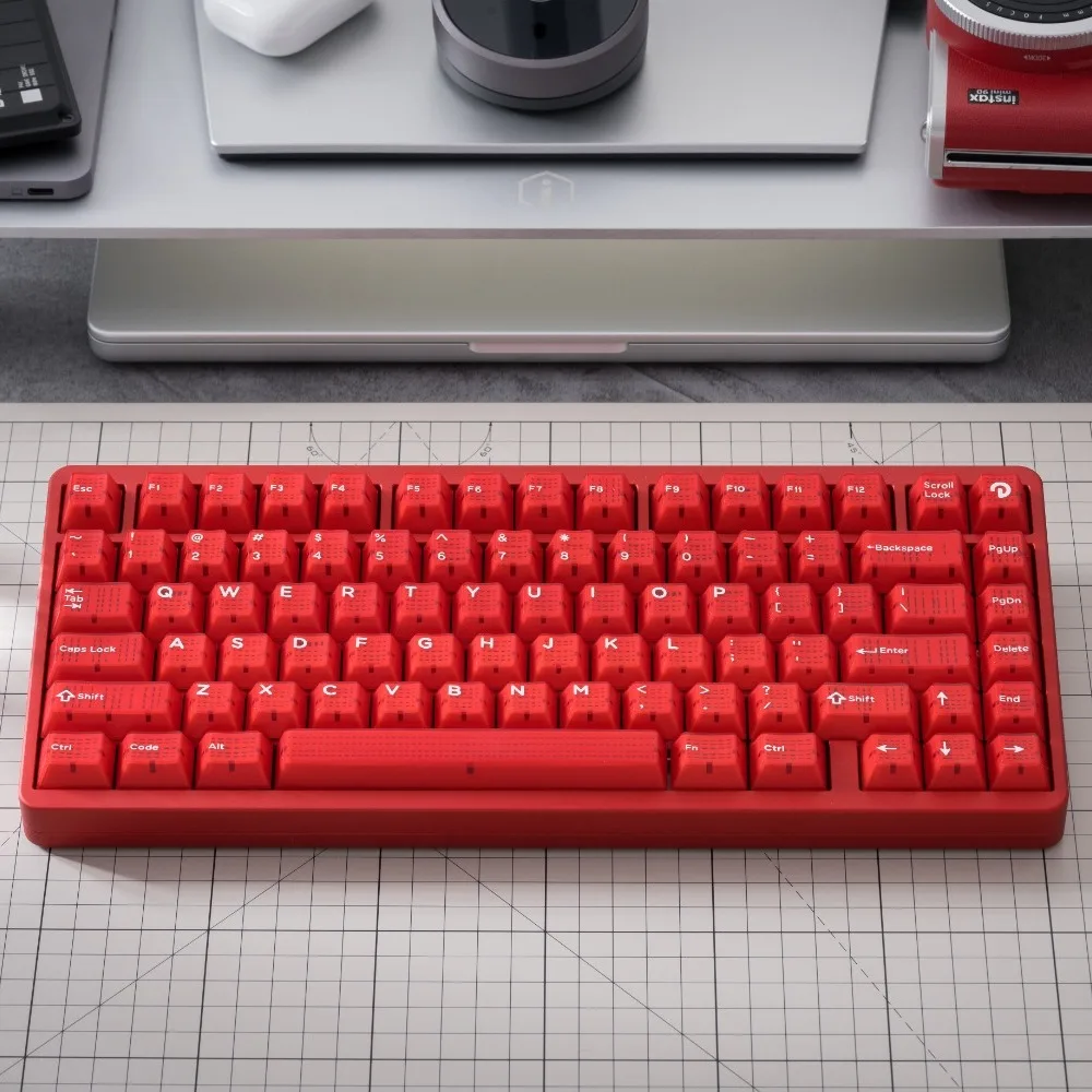 DOMIKEY-Tapa de teclado rubí, accesorio de teclado mecánico personalizado, perfil de cereza, 145 teclas, ABS - imagen 4