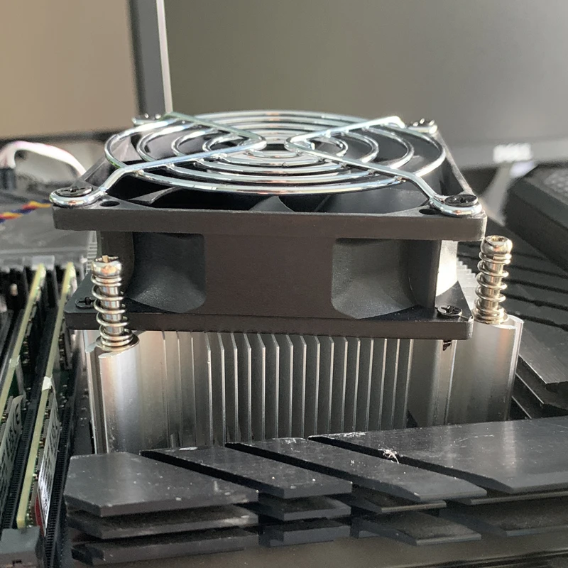 Enfriador de aire de CPU, radiador de PC con núcleo de aluminio, procesadores de PC PWM de 4 pines, ventilador de CPU para Ventilador Intel 1150/1151/1155/1156/1700/1200/1366 - imagen 3