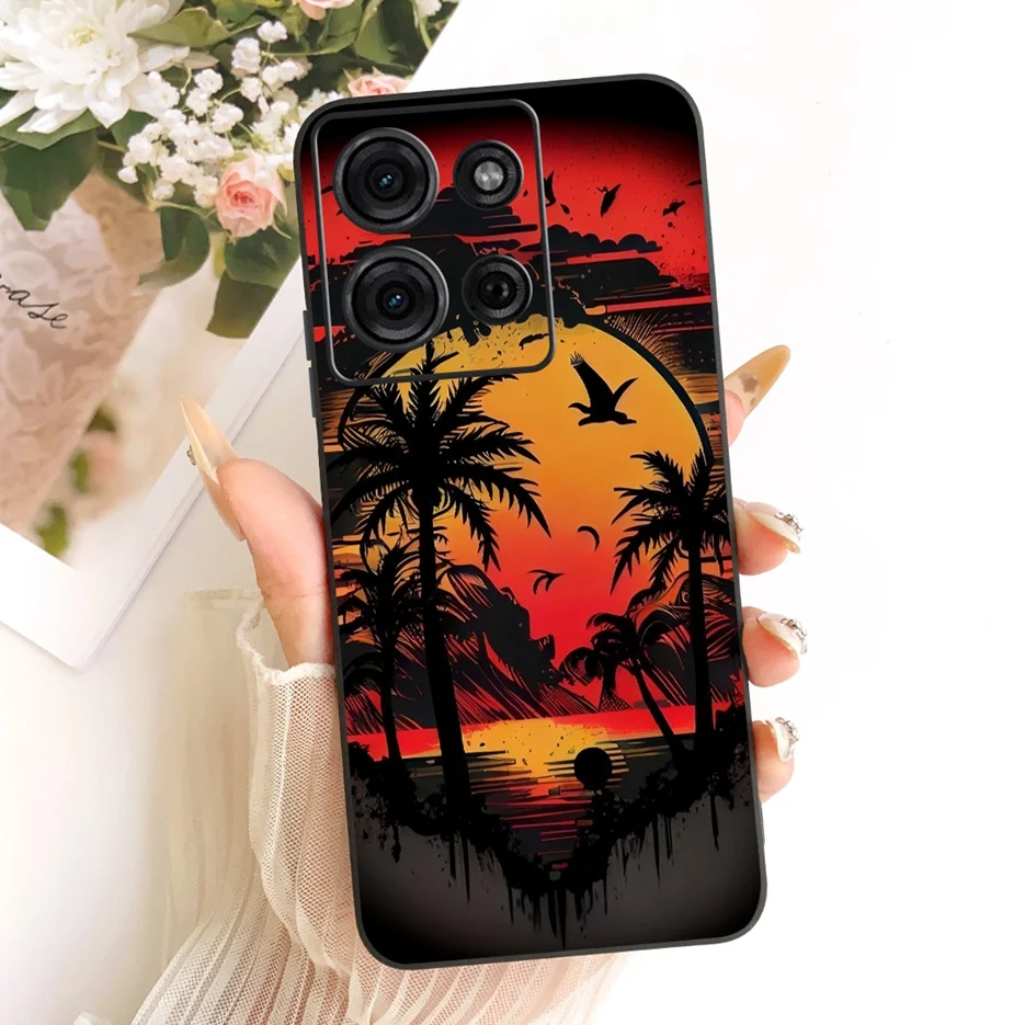 Para Motorola Moto G75 funda XT2437-2 Linda funda de dibujos animados suave TPU Funda de teléfono para Motorola Moto G15 G 75 MotoG15 MotoG75 Funda bolsas - imagen 2
