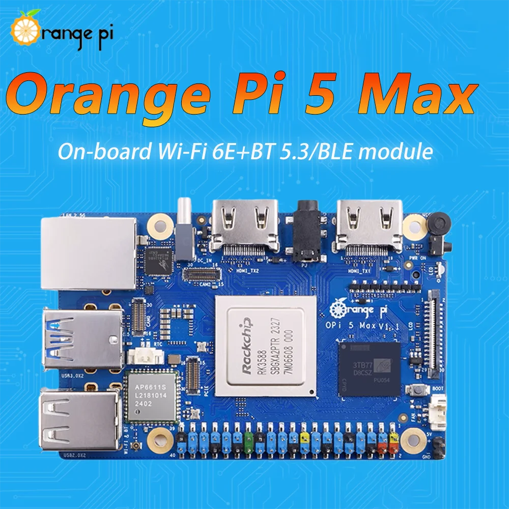 Placa de desarrollo Opi 5 Max 8G/16G RAM naranja Pi LPDDR5 Rockchip RK3588 M.2 PCIE 2,5G LAN WiFi + BT Placa OrangePi opción de ordenador - imagen 2