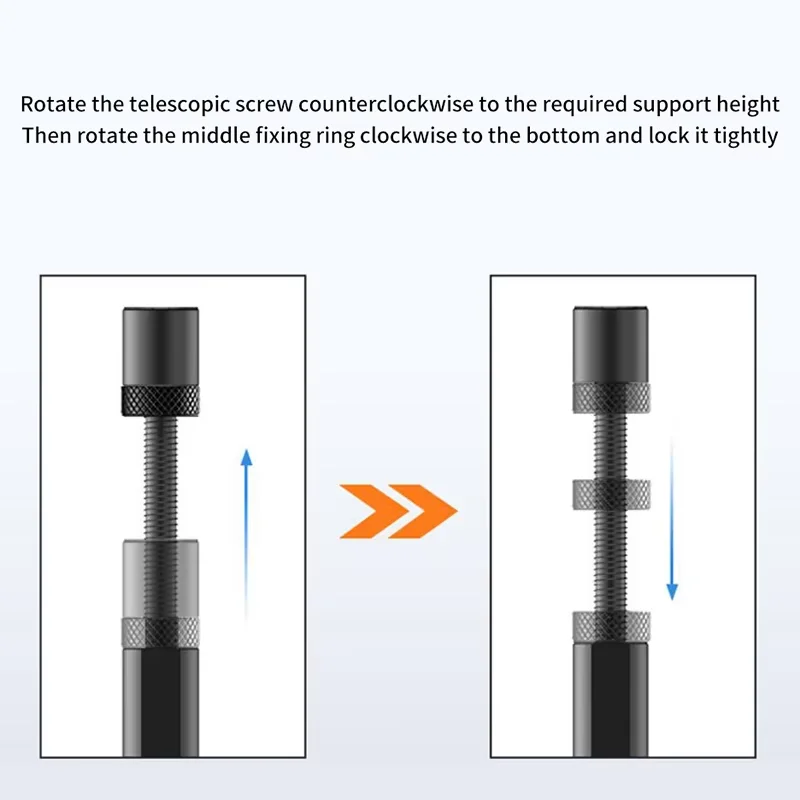 Soporte de aluminio para GPU, soporte giratorio telescópico Vertical, soporte magnético, soporte para tarjeta de vídeo, soporte para tarjeta gráfica, soporte antihundimiento - imagen 4