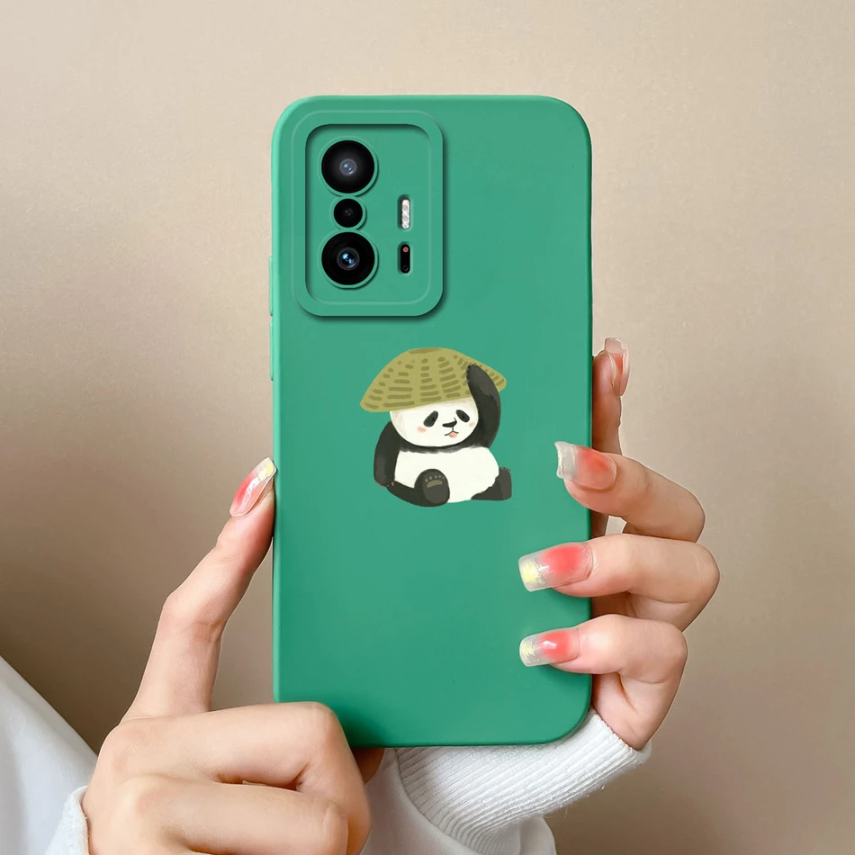 For Xiaomi 11T Pro Case Cute Cartoon Soft Smooth Liquid Silicone Full Protection Back Cover Anti Drop High Quality Phone Bumper - imagen 4