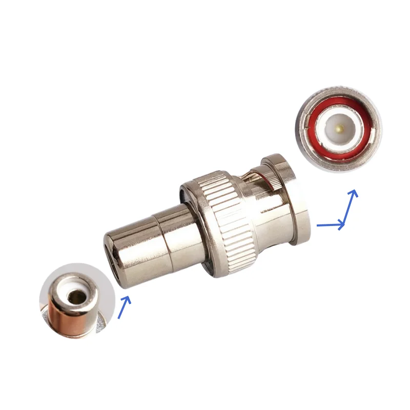 5/10 Uds BNC a RCA AV macho hembra conector recto RCA a BNC Q9 adaptador macho hembra para osciloscopio de vídeo de vigilancia - imagen 4