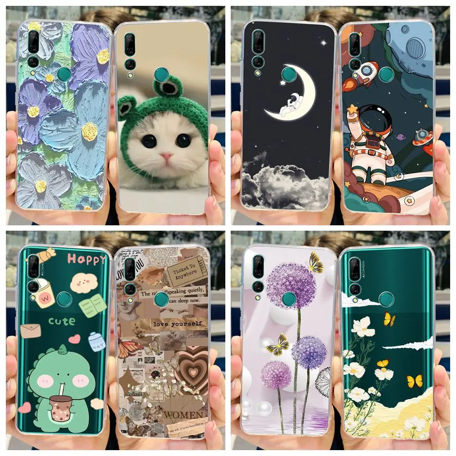 Para Huawei Y9 Prime 2019 funda STK-L21 nueva moda funda de teléfono de silicona transparente para Huawei Y9S Huawei Y9 2019 funda trasera suave