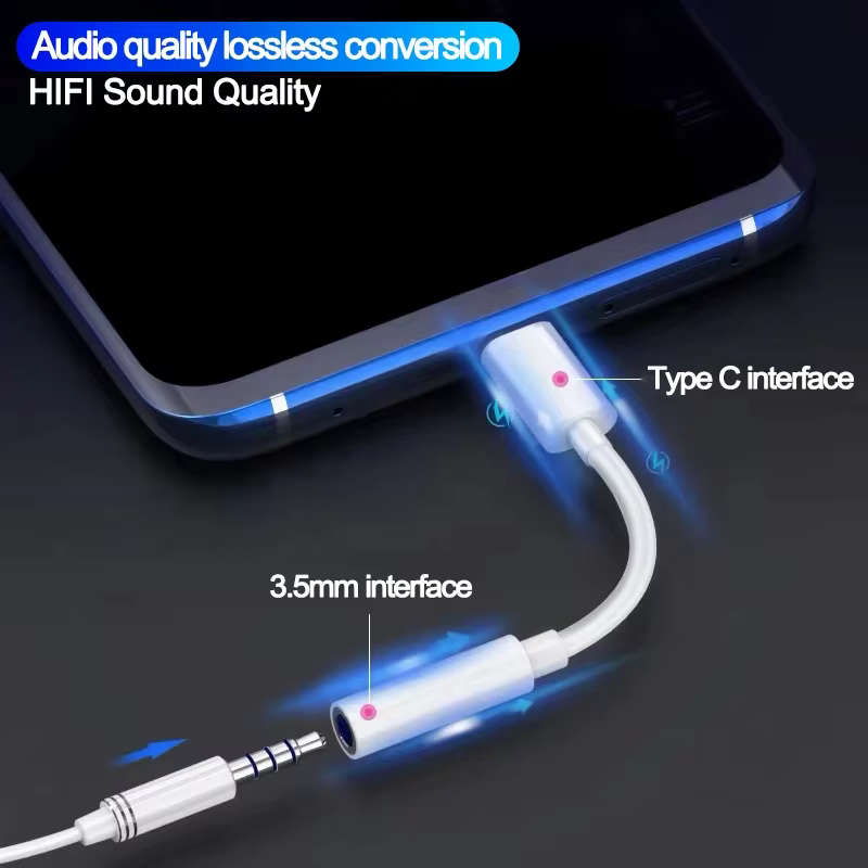 Adaptador USB-C a Jack 3.5mm – Audio Auriculares - imagen 4