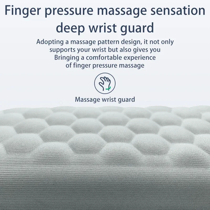Alfombrilla de ratón con reposamuñecas de espuma viscoelástica para uso en todas las estaciones, soporte para teclado, espuma de silicona, soporte para muñeca para ratón de escritorio, Base de silicona - imagen 5