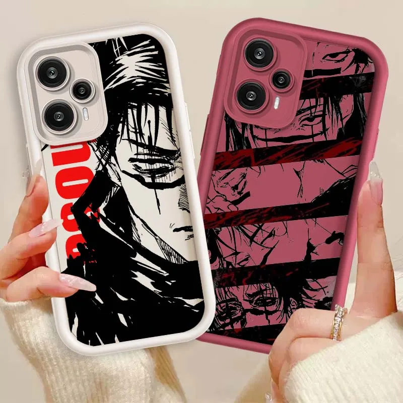 Funda Protectora para Teléfono con Diseño de Anime Choso para Xiaomi Poco X3 X4 X5 X6 X7 C65 C75 M4 M5 M5S F6 F4 F5 Pro GT NFC Eye Ladder
