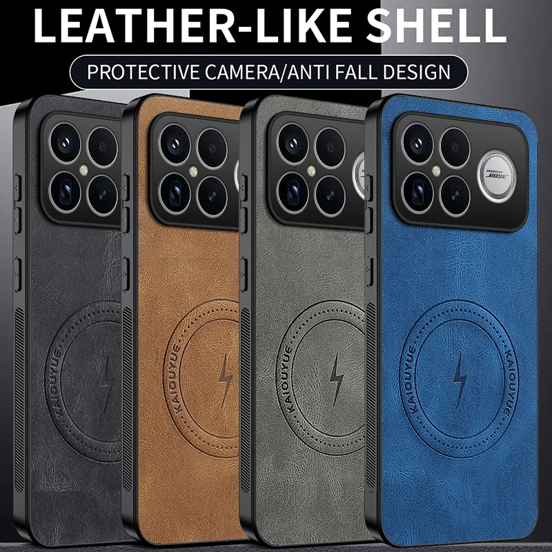 For Redmi K90 Pro Max Case for Magsafe Luxury Sheep Skin Magnetic Matte Cover for Redmi K 90 K90pro Max Anti-drop Bumper Shell - imagen 4