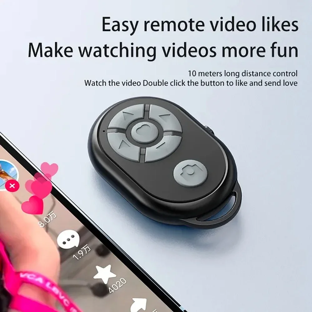 Controlador inalámbrico Bluetooth, Control remoto de Selfie móvil para iPhone, Xiaomi, Redmi, Samsung, Tiktok, Control remoto Universal para teléfono móvil - imagen 3